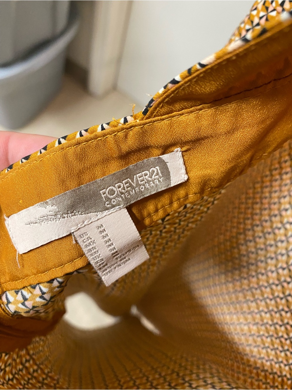 Forever 21 Gold Textured Slip Mini Dress with Adjustable Straps - Picture 6 of 11